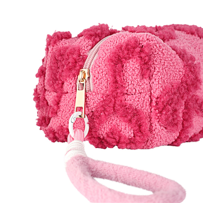 1 Piece Romantic Series Sweet Heart Fluffy Lightweight Durable Women's Cosmetic Bags Picture3